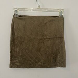 Forever 21 green mini skirt